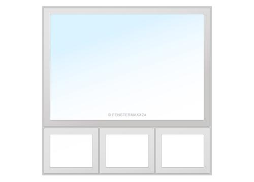 Fenstermaxx24 – typ einflueglig unterlicht dreiteilung