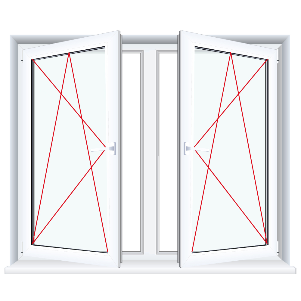 Fenstermaxx24 – Kunststoff Doppelt Anschlag 2 1 12