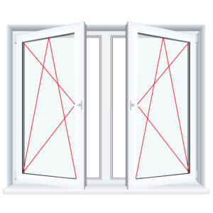 Fenstermaxx24 – Kunststoff Doppelt Anschlag 2 1 48