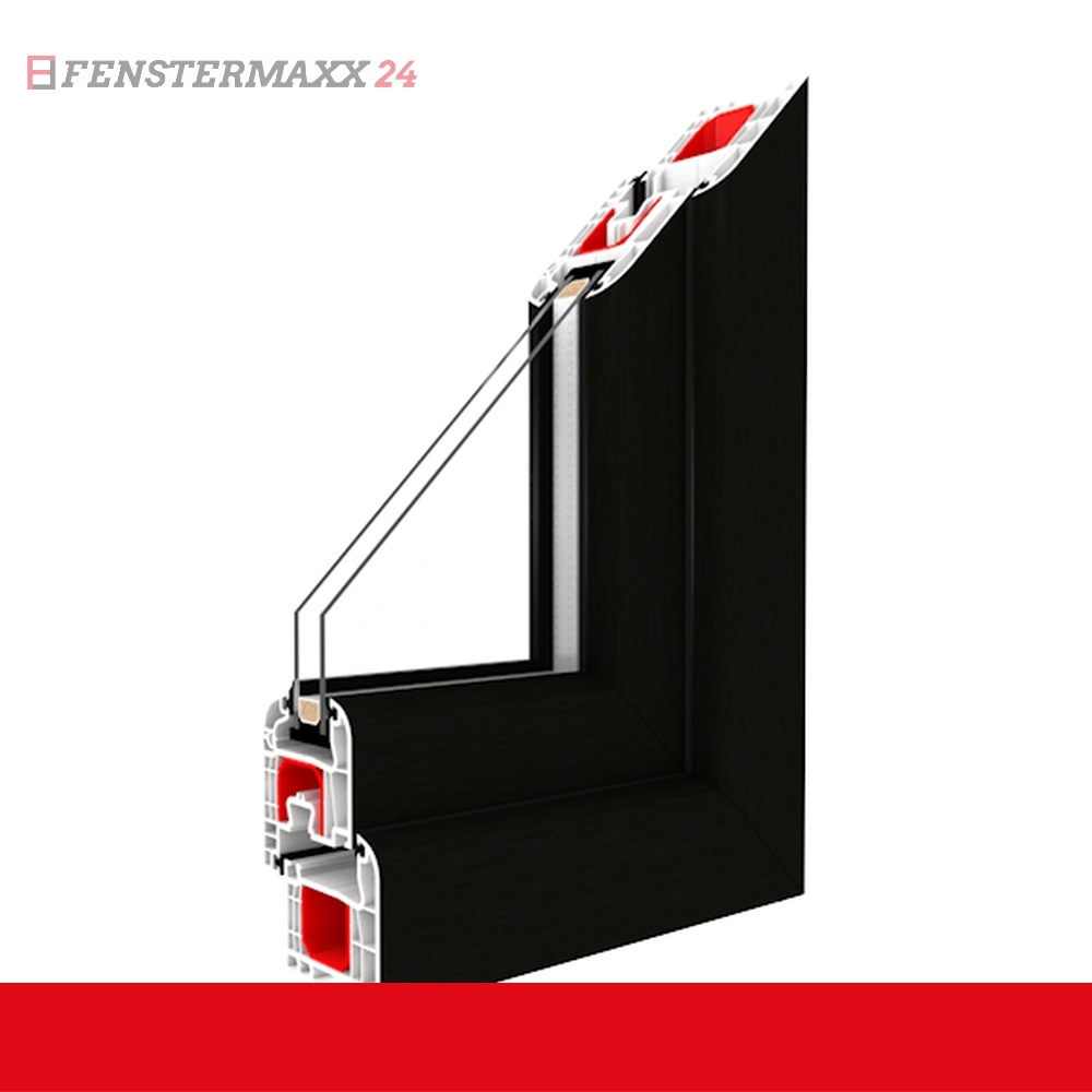 Fenstermaxx24 – Musterecke schwarzbraun Renolit 851805 41
