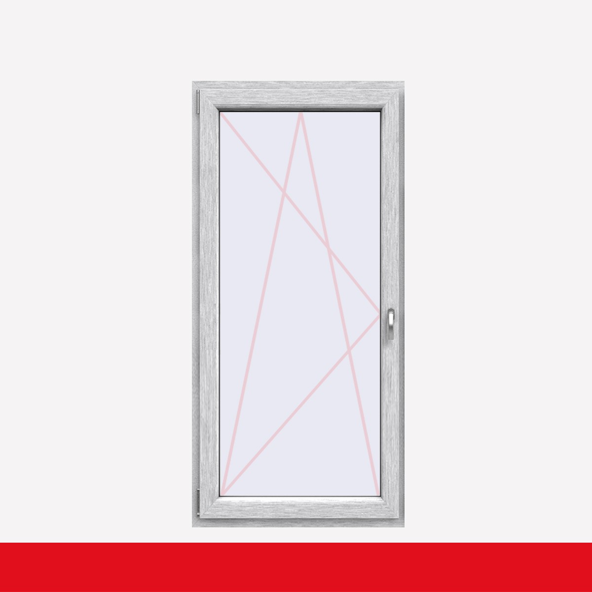 Fenstermaxx24 – balkon 1f dkl griff farbig aluminium gebuerstet