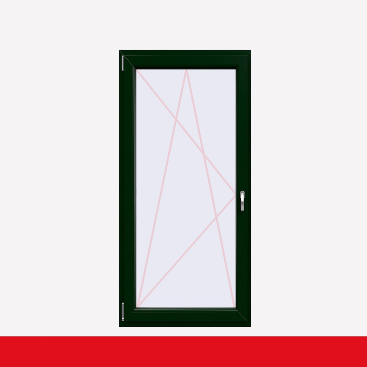 Fenstermaxx24 – balkon 1f dkl griff farbig dunkelgruen
