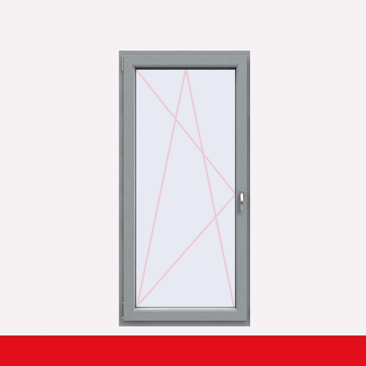 Fenstermaxx24 – balkon 1f dkl griff farbig grau
