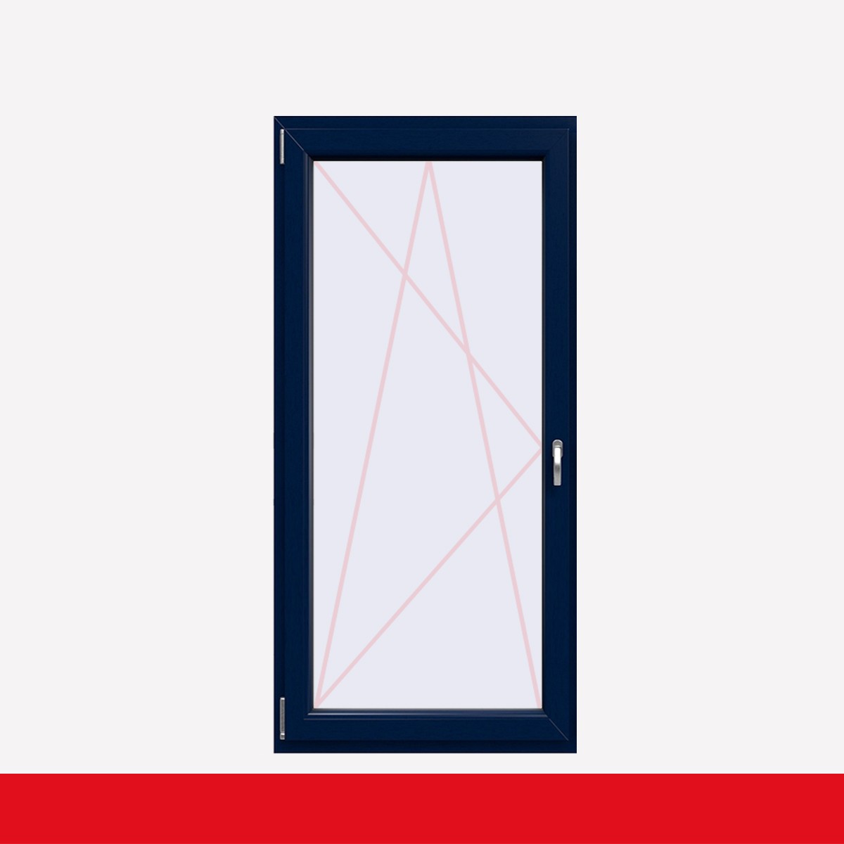 Fenstermaxx24 – balkon 1f dkl griff farbig stahlblau