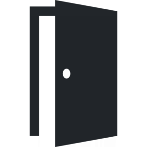Fenstermaxx24 Österreich, Online Fenster Konfigurator, Tür Icon, schwarz