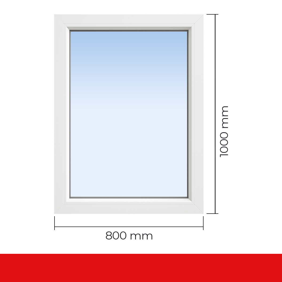 Fenstermaxx24, Drutex, Fenster-1-flg-80-100-cm
