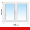 Fenstermaxx24, Drutex, Fenster-2-flg-140-100