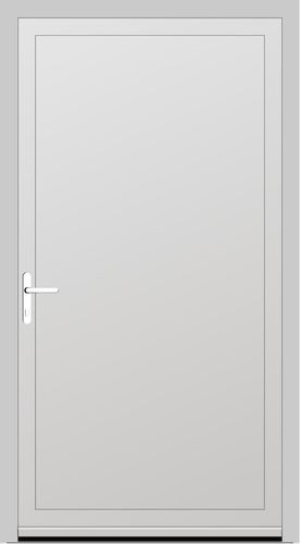 Aluplast PVC Nebeneingangstür 800 x 2300 (Gesamt mit Zusätzen: B 800 x H 2300) Innen: Weiss (ohne Dekorfarbe) Aussen: Weiss (ohne Dekorfarbe)