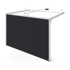 Garagentor Anthrazit 2500 x 2000 mm Sektionaltor Woodgrain