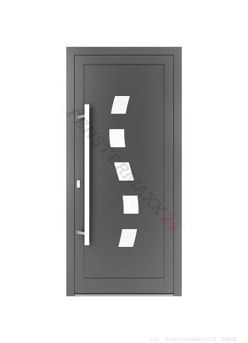 Drutex ALU Haustür 1100 x 1900 (Gesamt mit Zusätzen: B 1100 x H 1900) Innen: Verkehrsweiß - RAL 9016 Matt Aussen: Verkehrsweiß - RAL 9016 Matt
