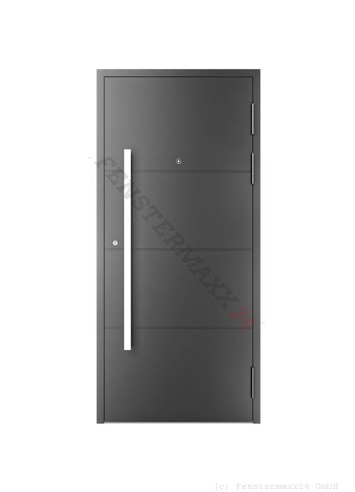 Drutex ALU Haustür 1450 x 2100 (Gesamt mit Zusätzen: B 1450 x H 2100) Innen: Verkehrsweiß - RAL 9016 Matt Aussen: Verkehrsweiß - RAL 9016 Matt