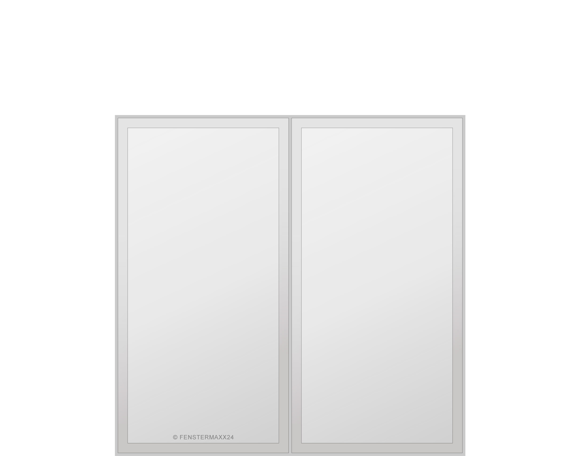 Drutex PVC Nebentür 1999 x 1998 (Gesamt mit Zusätzen: B 1999 x H 1998) Innen: Weiss (ohne Dekorfarbe) Aussen: Weiss (ohne Dekorfarbe)